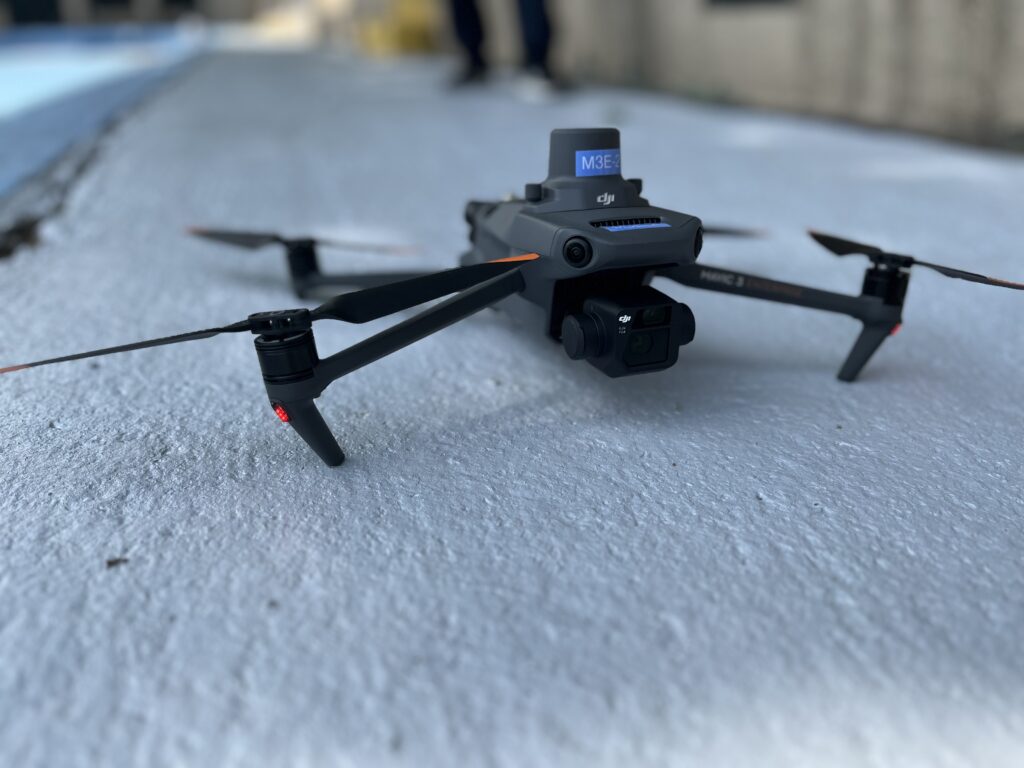 Image of the drone used to capture geotagged images for this building facade pilot